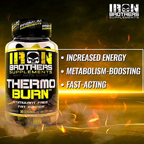 Iron Brothers Supplements - Queimadores de Gordura Termogênicos – Marca: Maximus Burn – 60 cápsulas de 500mg