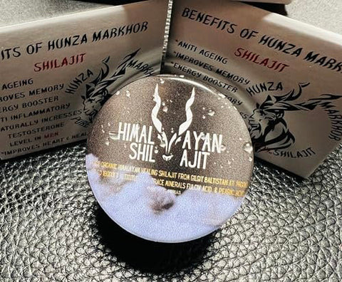 Hunza Markhor Shilajit - Suplemento Mineral de Rocha Pura do Himalaia para Homens – Marca em Destaque