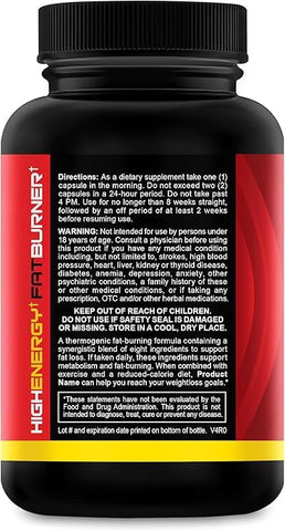 Nutriment - Quick Ten Ultra – Pílulas Dietéticas Premium para Mulheres e Homens – Estimulante Natural do Metabolismo, Supressor de Apetite – Queimador de Gordura Termogênico – Mistura de Energia e Foco – Melhor Desempenho
