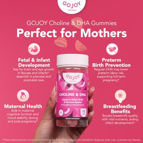 GOJOY NATURALS - Prenatal Choline: Nutrição Essencial para a Gestação