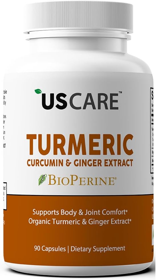 USCare Nutrition - Cúrcuma Curcumina com Gengibre – Potente Antioxidante Natural – 100g