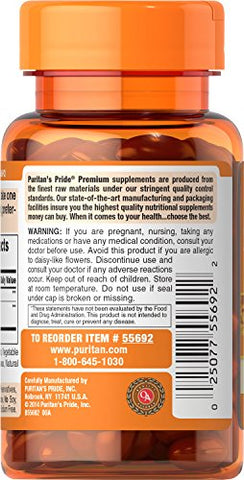 Puritan's Pride - Puritan’s Pride Zeaxanthin 4mg com Luteína 10mg, Suporte para Olhos e Visão Saudáveis, 60 ct