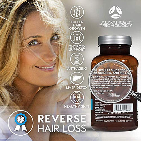 Advanced Trichology - FoliGROWTH™: Crescimento Capilar para Cabelos Mais Espessos e Cheios | Aprovado pela American Hair Loss Association | Revitalize Cabelos Ralos com 20 Anos de Experiência