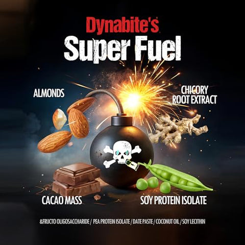 Barras Energéticas Premium (10 Unidades, Chocolate) | Barras de Proteína Low Carb com Ingredientes à Base de Plantas | Barras Substitutas de Refeição Sem Glúten | Barras de Proteína Sem Açúcar | Alta Proteína - DYNABITE