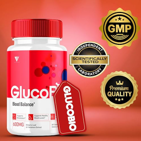 Fyvus - (5 Pacotes) Cápsulas de Suporte à Saúde e Bem-Estar GlucoBio – Gluco Bio Pills, Vitaminas Naturais Gluco Bio para Saúde Geral e Bem-Estar, Suplemento de Suporte ao Glicogênio, Cápsulas BioGluco (300 g)