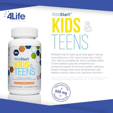 RiteStart Kids – Suplemento Nutricional para Crianças – 60 Sachês - 4Life