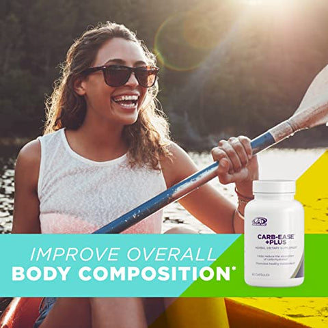 Carb-Ease Plus – Bloqueador de Carboidratos com Extrato de Feijão Branco e Extrato de Semente de Uva | 60 cápsulas | Marca AdvoCare - AdvoCare