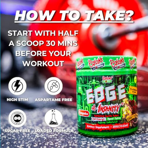 New Perfect Powders com Energia Zengaba – Foco, Força e Intensidade – Pó de Treino Mais Intenso para Foco e Força – 100g - Psycho Pharma