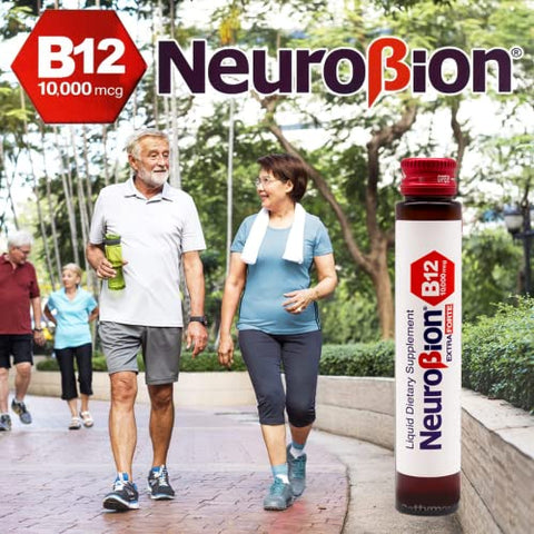 Extra Forte B12 10.000 mcg Ampolas Líquidas – Poder Extremo – 10 Ampolas por Caixa - Neurobion