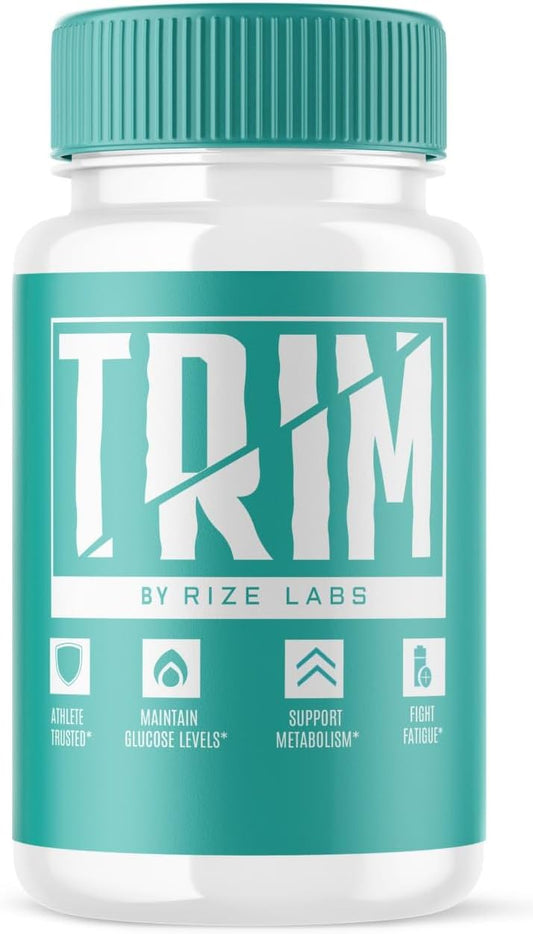 rize labs - Trim Capsulas para Perda de Peso Avançada, Especialmente Formuladas para a Fase de Corte e Escultura, Avaliações do Trim (60 Cápsulas)