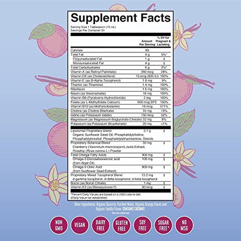 MaryRuth Organics - MaryRuth’s Prenatal: Suplemento Vitamínico para Gestantes – Fórmula Especializada com Nutrientes Essenciais – 60 Cápsulas