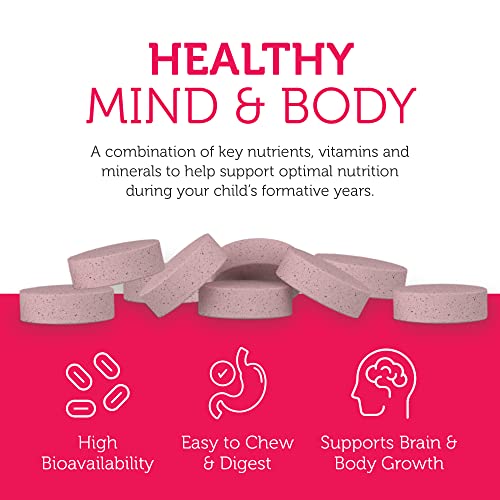 Kids Multivitamínico – Comprimido Mastigável – Vitaminas Diárias Completas para Crianças – Contém 20 Minerais – 60 Comprimidos - Zahler