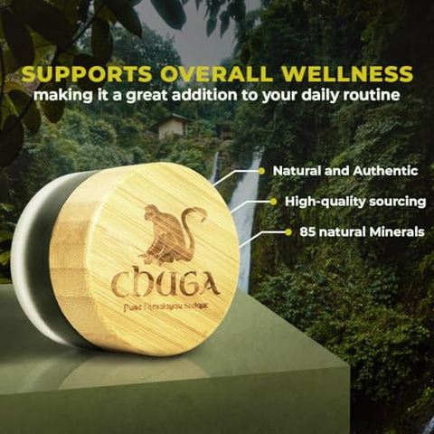 Chuga Shilajit - Chuga Pure Himalayan Shilajit para Homens – Energia Natural e Vitalidade | 30g