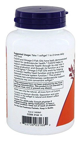 NOW Foods - Now Foods CoQ10 60mg – Embalagem com 120 cápsulas – Pack com 2 unidades