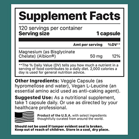 MagPure Glycinate – Cápsulas Premium de Magnésio, 120 Cápsulas - Jigsaw Health