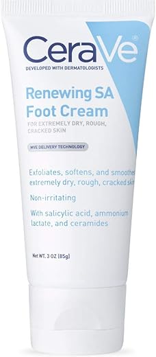 Creme para os Pés com Ácido Salicílico | 85g | Hidratante para Pés Secos e Rachados | Sem Fragrância - CeraVe