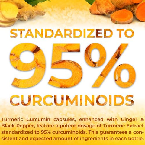 FITVITALITY - Curcumin 2565 mg – 180 Cápsulas – 95%% Curcuminoides | Turmeric – Marca Líder em Saúde e Bem-Estar