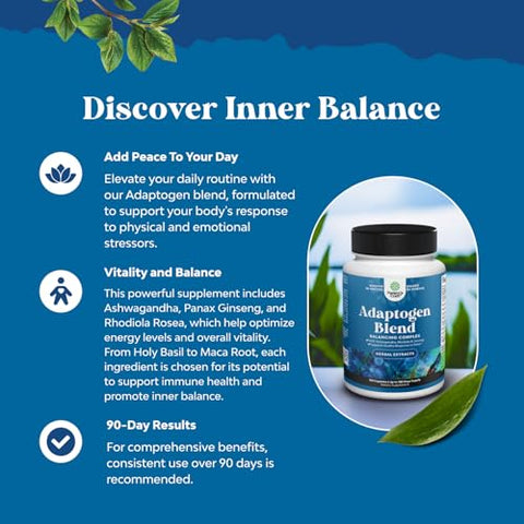Natures Craft - Suplemento Herbal Adaptogen para Apoio ao Humor – Adaptógenos Calmantes para o Estresse – Marca: [Nome da Marca]