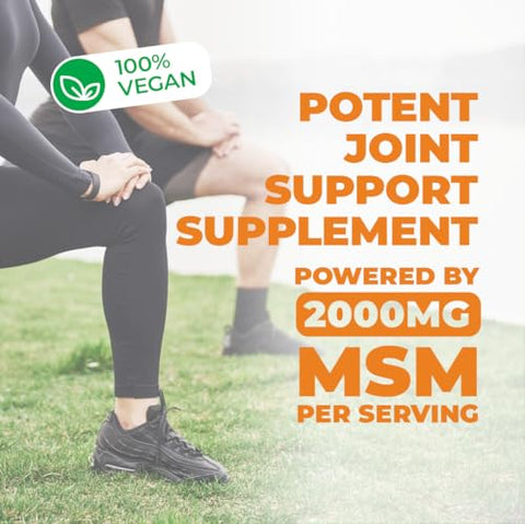 Vimerson Health - MSM 2000mg – Suporte Articular para Cartilagem | Suplemento de Alta Potência | Marca em Destaque