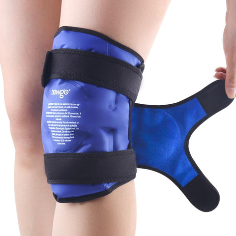 Gelo Pack para Cirurgia de Substituição do Joelho, Envoltório Reutilizável de Gel Frio para Todo o Joelho em Lesões, Alívio da Dor, Inchaço e Hematomas - NEWGO