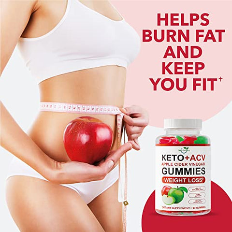 Nutribolidos - Keto ACV Gummies: Suplemento de Gomas de Cetona e Vinagre de Maçã para Emagrecimento Avançado – Perda de Peso Rápida – Detox – Limpeza – Kelly Clarkson