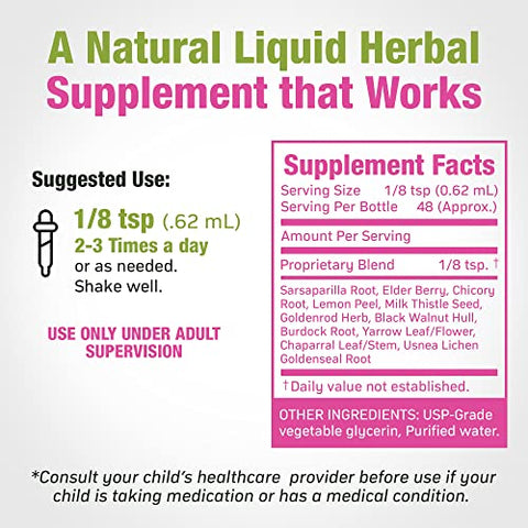 Cedar Bear Naturales - Cedar Bear Herbal Detox para Crianças – Suplemento Herbal Líquido que Fortalece o Sistema Imunológico – Marca Cedar Bear