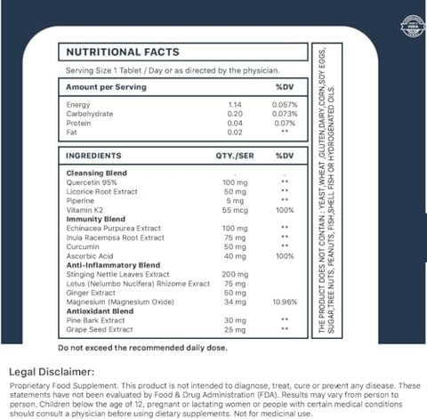 Generic - KRIMIN Lung Detox: Desintoxicação Pulmonar Ayurvédica para Fumantes, Limpa e Desintoxica os Pulmões, Remove Alcatrão e Muco, Fortalece a Imunidade, Reduz Problemas Brônquicos – 60 Comprimidos