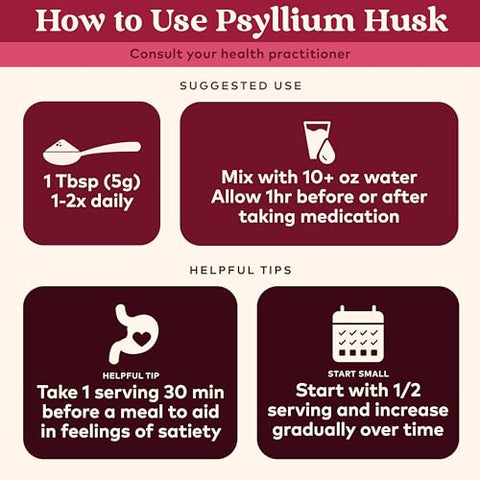 Psyllium Herbal Powder – Fibra de Casca Inteira, Eliminação Saudável, Amigável ao Keto, Vegano, Sem Glúten, Certificado Orgânico pelo USDA, Não-OGM, Solúvel - ORGANIC INDIA