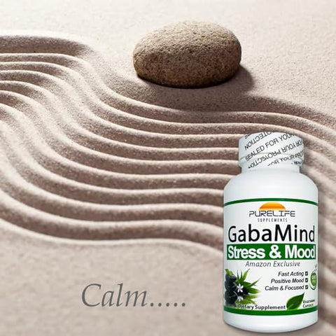 GabaMind – Fórmula Original [Exclusivo Amazon]. Livre de GMO e Vegetariano (90 Cápsulas) - purelife