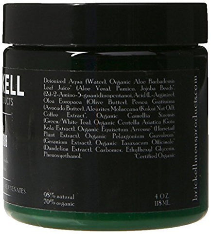 Brickell Men's Products - Brickell Men’s Renewing Face Scrub 4oz – Esfoliante Facial Natural e Orgânico com Grânulos de Jojoba, Extrato de Café e Pumice