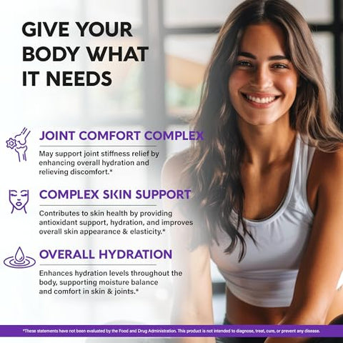 NUTRAHARMONY - Suplemento Ácido Hialurônico 1000 mg – Pele | Marca: Skin | 100% Natural