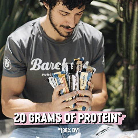 BAREBELLS - Barebells Pack com Variedade de Barras de Proteína – 12 Unidades, Barras de 53g – Snacks Proteicos com 20g de Proteína – Barra de Chocolate com 1g de Açúcares – Ideal para Consumir em Movimento