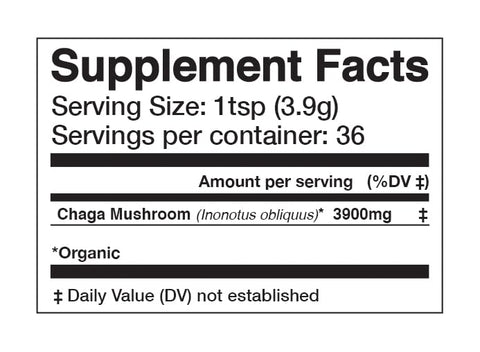 Anima Mundi Apothecary - Anima Mundi Pó de Cogumelo Chaga Orgânico – Suporte ao Sistema Imunológico com Extrato de Chaga Orgânico – Ideal para Chá, Café e Mais – Anima