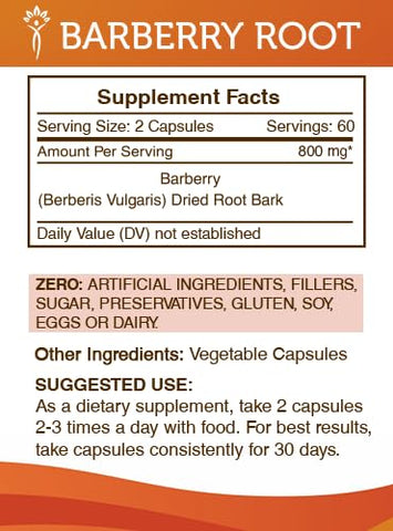 Secrets of the Tribe - Segredos da Tribo – Barberry Root 2×120 Cápsulas, Cápsulas Vegetais e Casca de Raiz de Barberry (Berberis Vulgaris) Seca (2×120 Cápsulas)