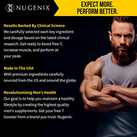 Total-T Ultimate – Impulsionador Avançado de Testosterona Livre e Total para Homens – 120 Comprimidos - Nugenix