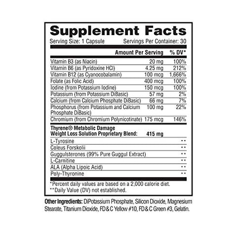 Thyrene – Suporte Orgânico para a Tireoide – 60 cápsulas - Metabolic Nutrition