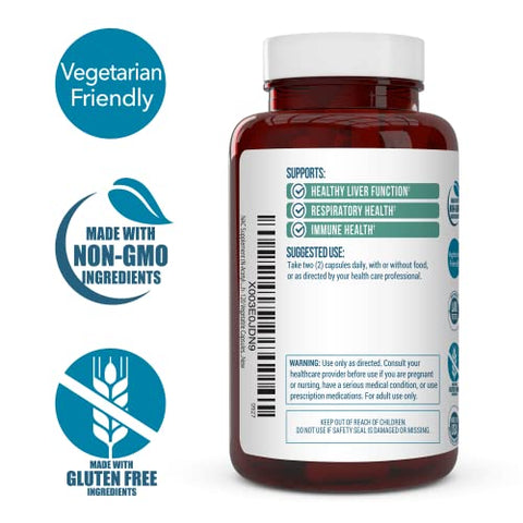 Truevantage Nutrition - Suplemento NAC (N-Acetil Cisteína) – 1000 mg – Suporte Antioxidante – Promove Saúde do Fígado e Desintoxicação – Fortalece Saúde Pulmonar e Imunológica – Cápsulas Vegetais – 120 Unidades – 60 g