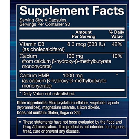 BODYTECH - BodyTech HMB Vitamina D3 – Suporte para Crescimento Muscular e Força (360 Cápsulas Vegetais)