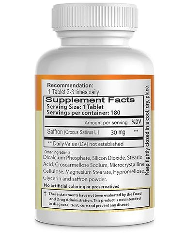 EXIR - Suplemento de Suporte ao Humor Herbal com Erva Açafrão | Suplemento para Alívio do Estresse – Ajuda a Acalmar a Mente | Marca: Stigma-of-Saffron Herb