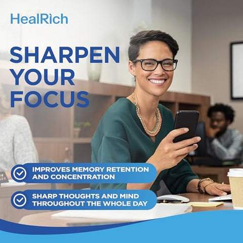 HealRich - Gummies Relaxantes – 1500MG 5HTP com L-Theanine Gaba – Marca em Destaque