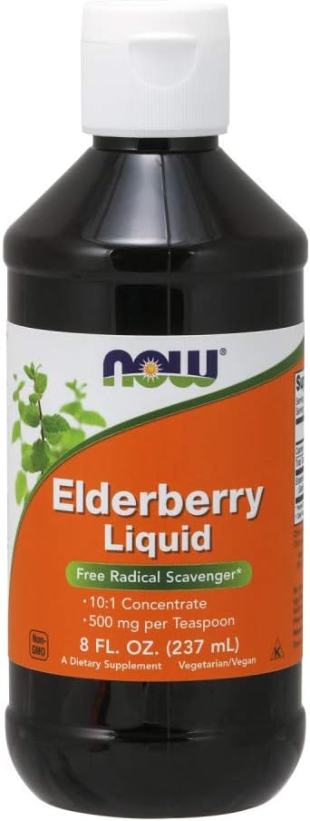 Extrato de Sabugueiro Líquido, 240 ml (Pacote com 2) - NOW Foods