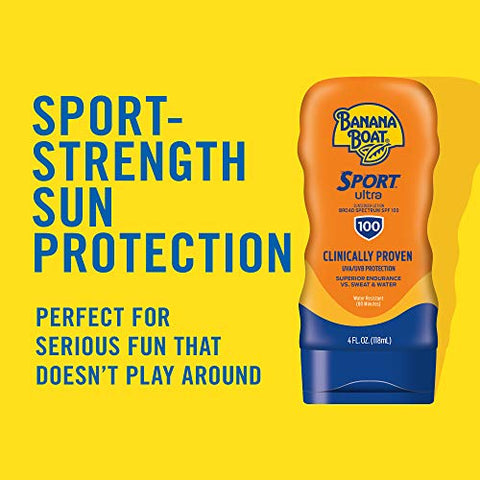 Protetor Solar Banana Boat Sport Ultra FPS 100, Loção, 118ml | Protetor Solar FPS 100 Banana Boat, Loção Protetora Solar FPS 100, Kit Protetor Solar FPS 100, 118ml cada