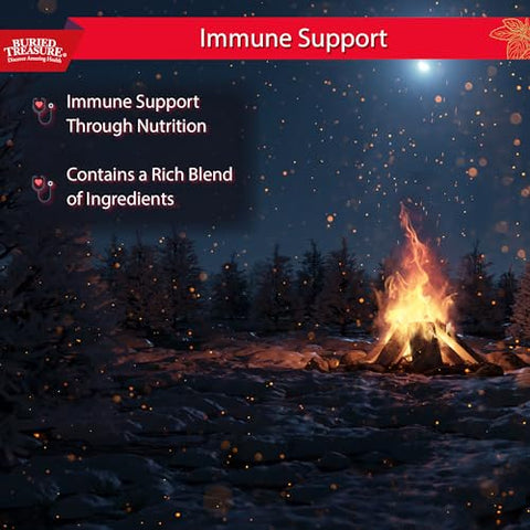 ACF Extra Strength – Suporte Imunológico 16 oz, 16 Porções, Reforço Imunológico Líquido com Sabugueiro e Vitamina C - Buried Treasure