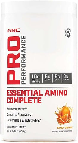 Pro Performance Essential Amino Complete – Laranja Cítrica, 30 Porções, Recuperação Muscular - GNC