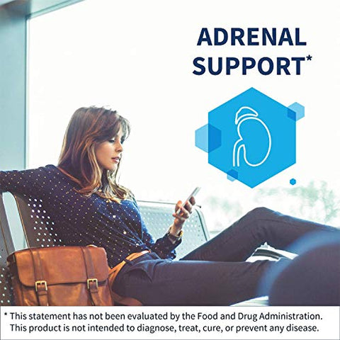 Adrenal Cortex 250 mg – Suporte Adrenal para Gerenciamento de Cortisol – Ajuda a Manter a Função Adrenal Saudável para Mulheres - Klaire Labs