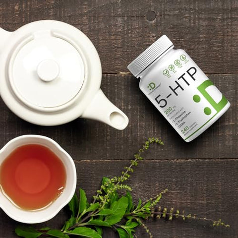 DEAL SUPPLEMENT - Griffonia Seed Extract 98% Africano | 5-HTP 200mg | 240 Cápsulas | Fórmula 4 em 1 | Com L Theanine e L Tryptophan