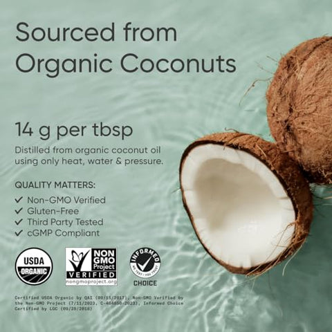Óleo de MCT Orgânico Sports Research – Keto | 100% Natural | Energia e Foco | 500ml