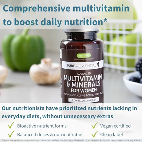 Igennus Healthcare Nutrition - Multivitamínico para Mulheres Metiladas, Metilfolato para MTHFR, Rótulo Limpo | Marca: Methylated Women’s Multivitamin