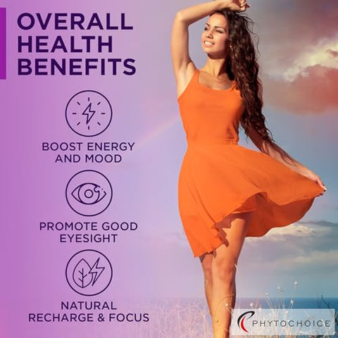 PHYTOCHOICE - Saffron Supplements – Cápsulas de Extrato Puro de Açafrão – Aumente a Energia – Marca em Destaque