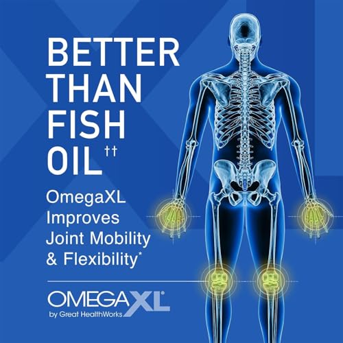 Generic - Omega XL – Suporte Articular Natural, Óleo de Mexilhão de Lábios Verdes, Cápsulas Soft Gel, Livre de Medicamentos, 120 Unidades